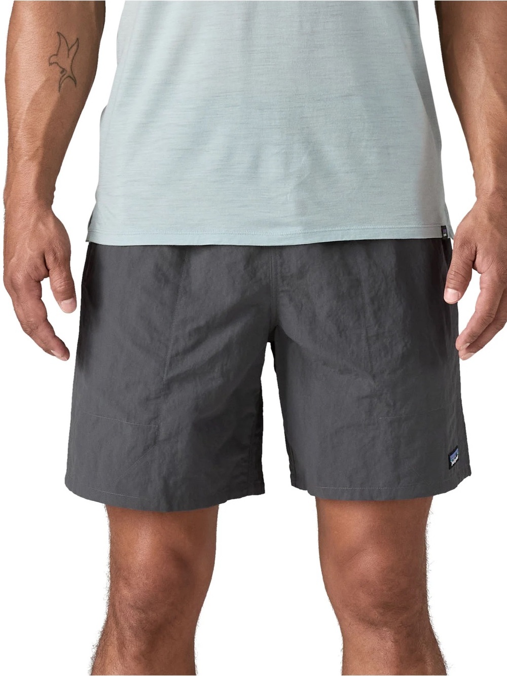 Patagonia Men's Medium Baggies Longs - 7" - Forge Grey w/Forge Grey